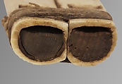 Double Stopped Pipe, bone, wood, cord, Native American (Northwest Coast)